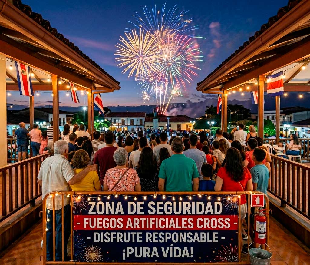 Varias personas viendo un juego de pólvora a lo lejos, Blog, Fuegos Artificiales Cross