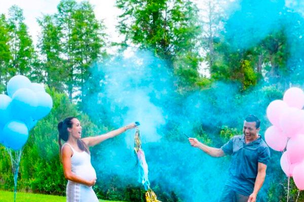 Bengalas de humo de colores para mano