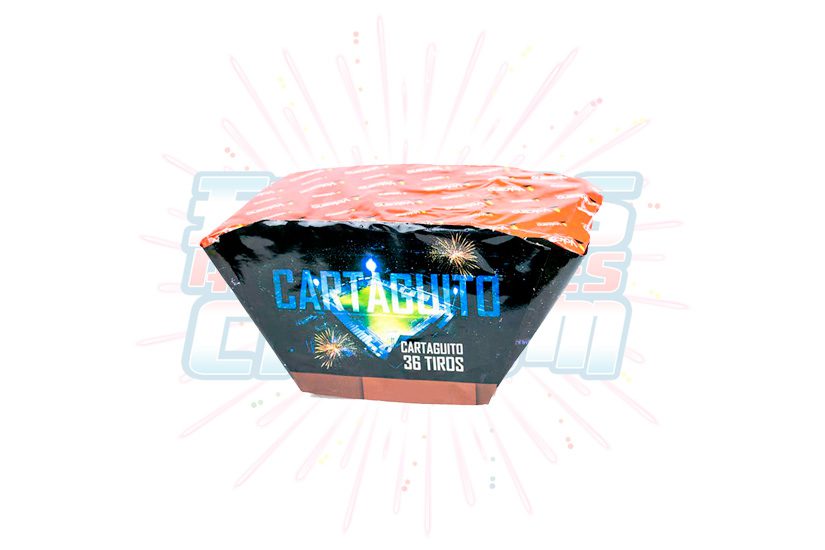 Catálogo, Pólvora Menuda, Caja Multicolor Cartaguito 36 Tiros Abanico, Fuegos Artificiales CR