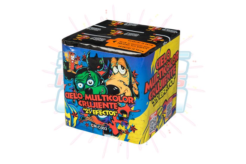Cielo Multicolor Crujiente 25 Tiros