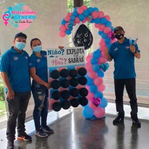 Signo de Pregunta con Globos más Globo Negro, Gender Reveal Ideas