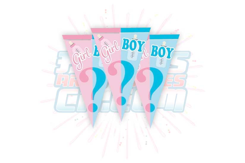 Banderines Girl Or Boy Para Revelación De Género