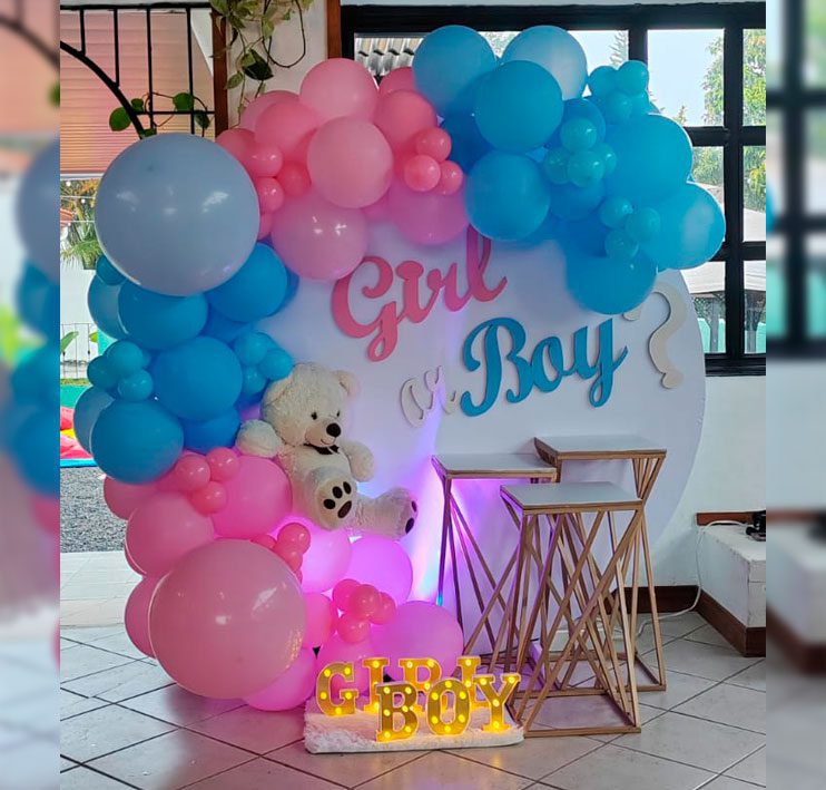 Decoración 4 Para Revelación De Sexo Del Bebé