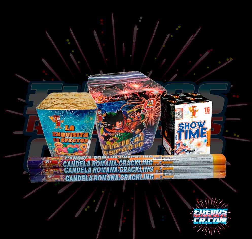 Combos de Pólvora en Costa Rica, Combo #1, Venta de Pólvora en Costa Rica, Fuegos Artificiales CR