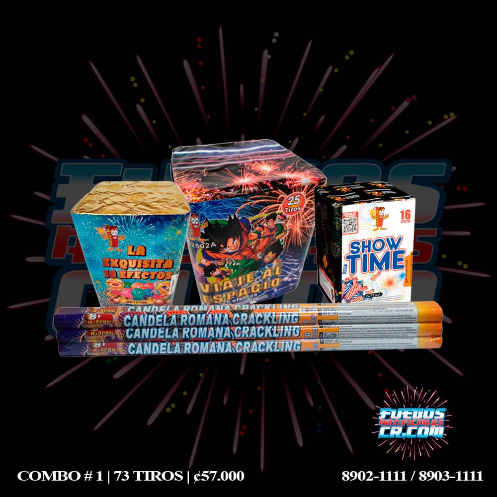 Combos de Pólvora en Costa Rica, Combo #1, Venta de Pólvora en Costa Rica, Fuegos Artificiales CR