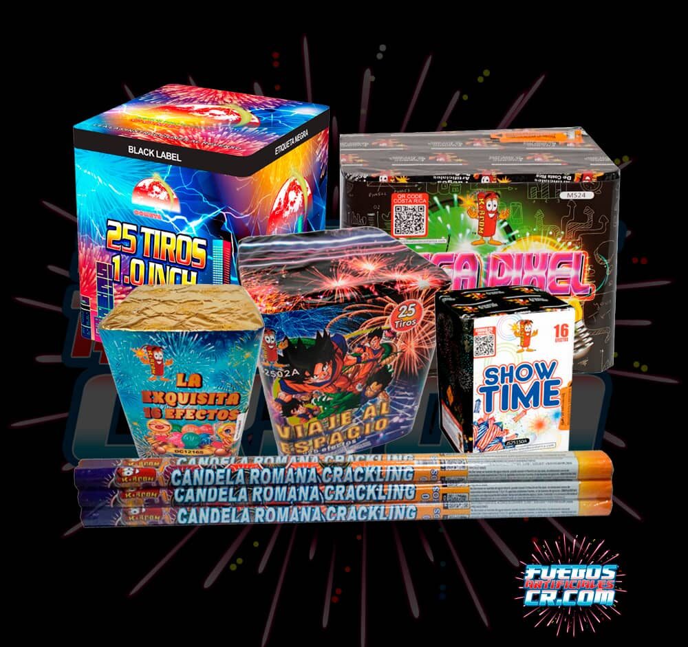 Combos de Pólvora en Costa Rica, Combo #2, Venta de Pólvora en Costa Rica, Fuegos Artificiales CR