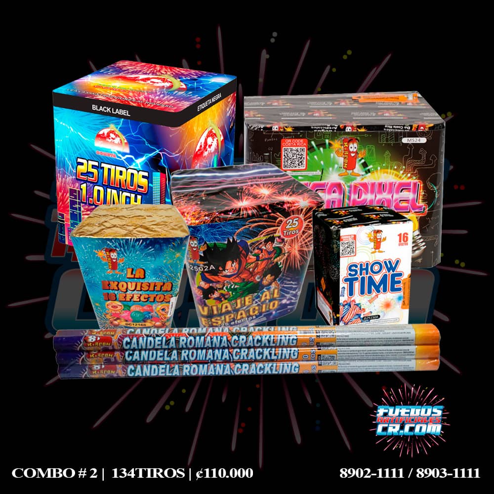 Combos de Pólvora en Costa Rica, Combo #2, Venta de Pólvora en Costa Rica, Fuegos Artificiales CR