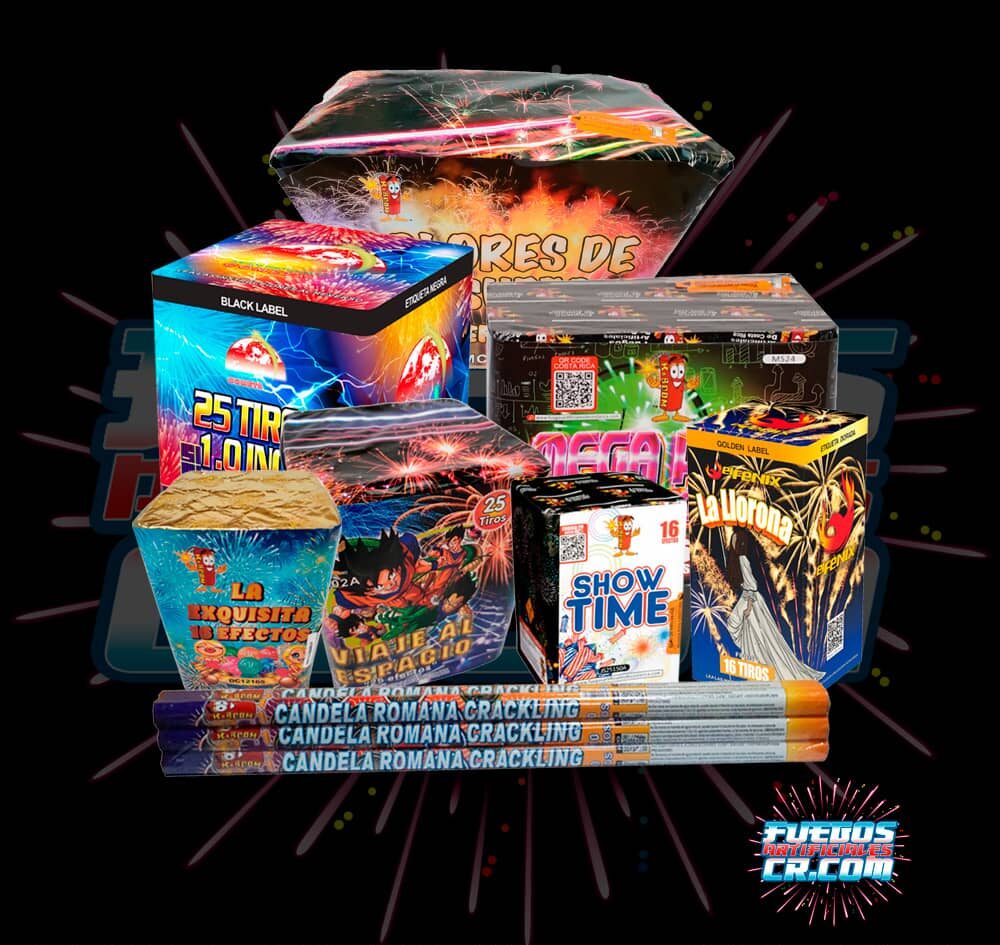 Combos de Pólvora en Costa Rica, Combo #3, Venta de Pólvora en Costa Rica, Fuegos Artificiales CR