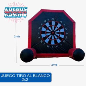 Alquiler de inflables en Costa Rica, Inflable Juego Tiro al Blanco, Medidas 2x2, Fuegos Artificiales Cross, Entretenimiento
