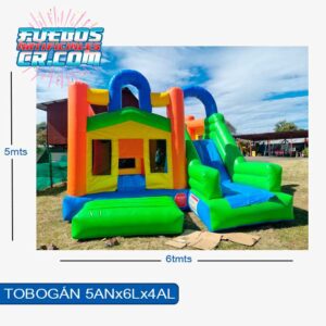 Alquiler de inflables en Costa Rica, Inflable Tobogán, Medidas 5x6x4, Fuegos Artificiales Cross, Entretenimiento