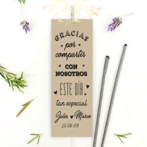 Bengalas Largas para Bodas o 15 años, Etiquetas Personalizables